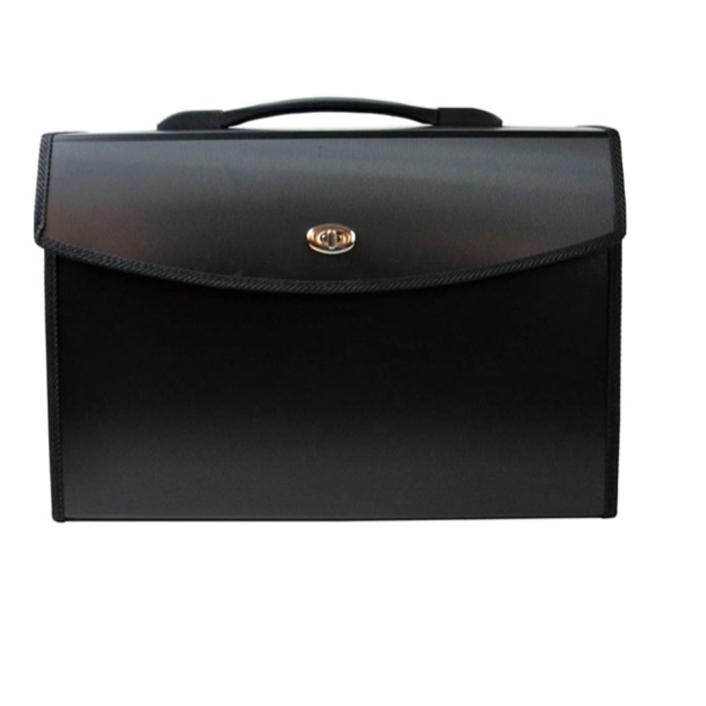 Winnable Expanding File, 19 Pockets, Letter/Legal Size, Black